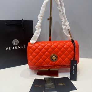 Versace Large Quilted Shoulder Bag BNWT